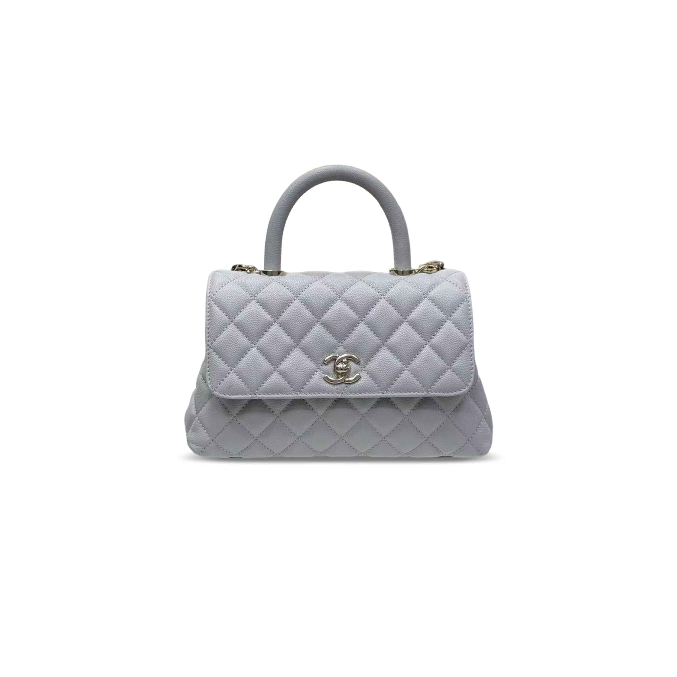 CHANEL CAVIAR QUILTED SMALL COCO HANDLE FLAP (23*14*9cm)